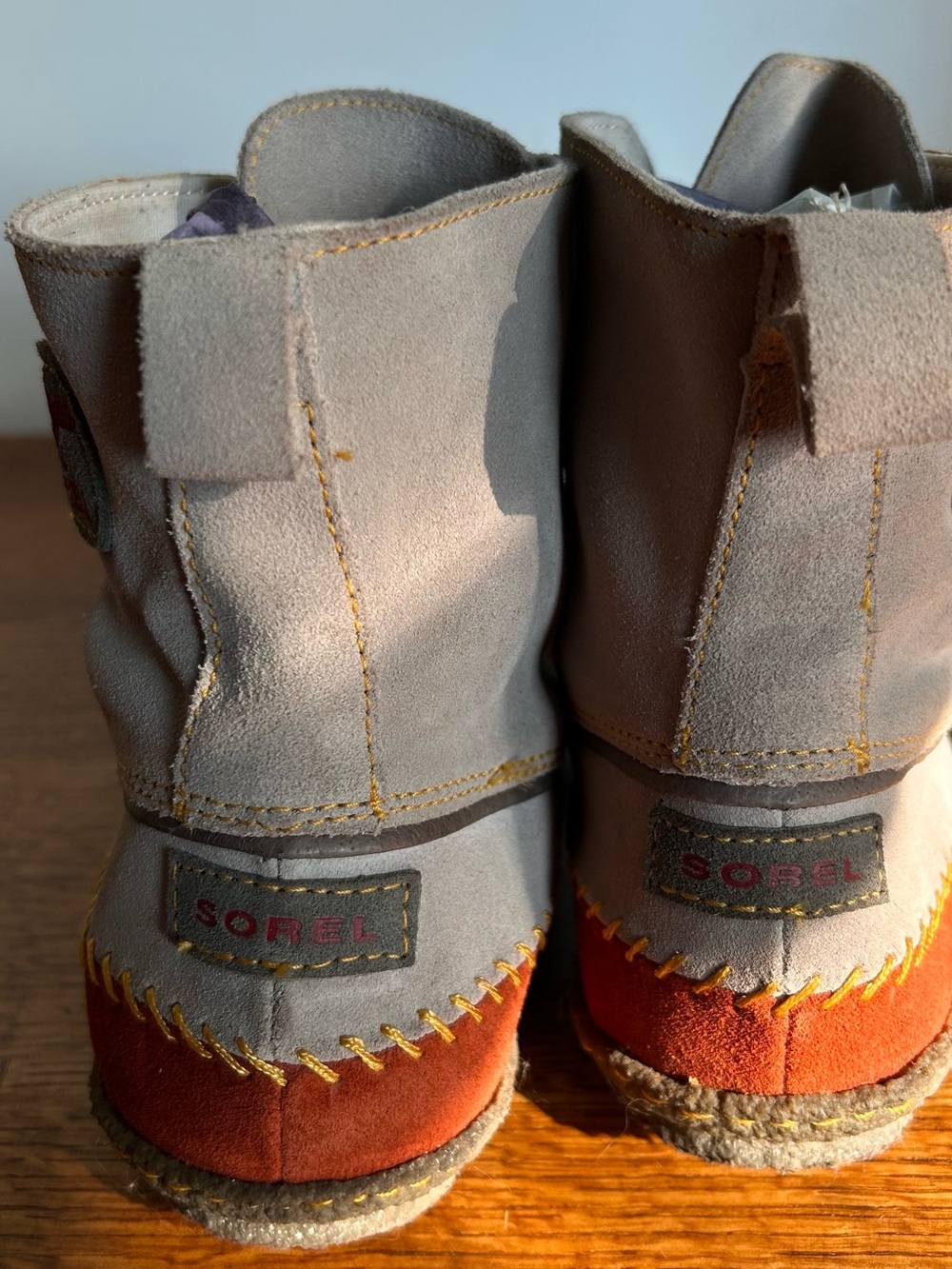 SOREL JOPLIN MOCCASIN SUEDE BOOTS - Picture 6 of 8